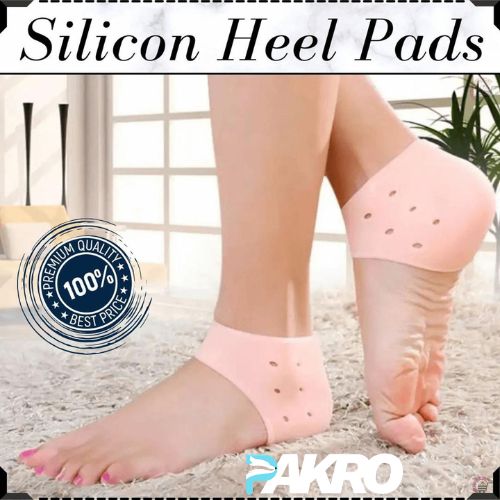 Silicone Gel Heel Pad Socks for Pain Relief - 1 Pair ( Free Size)