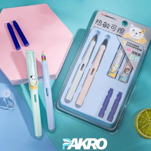 Chren Cute Space Fountain Pen Set For Kids - Gift Packing