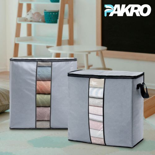 High-Quality Large Grey Foldable Storage Bag