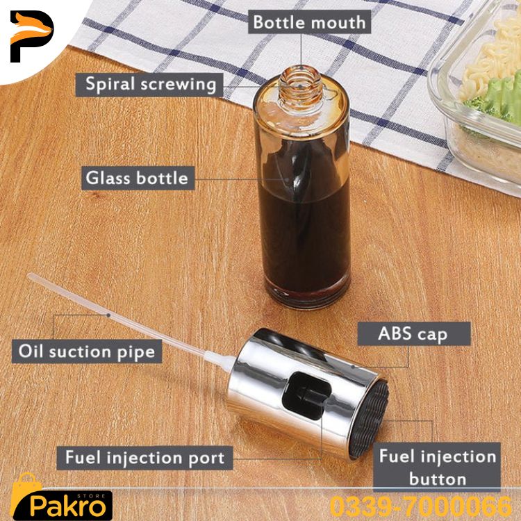 Oil Spray Bottle Golden Pump for Oil Control