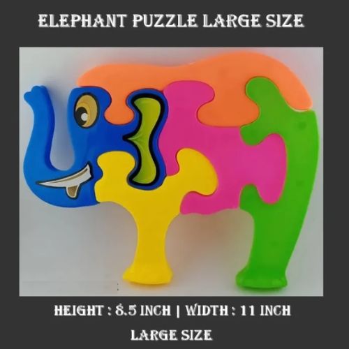 Personalized Elephant, Fish & Rooster Puzzle Toy Large Size