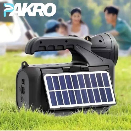 Gts-2068 - 3 Inch Solar Portable Speaker With Led Torch Light