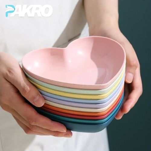 Heart Shape Plate 10 Pcs Set – Elegant Plates for Special Occasions & Daily Use