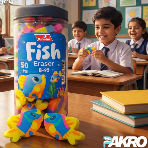 5 in 1 Food Eraser Creative Fish Cartoon Eraser Children's Gift