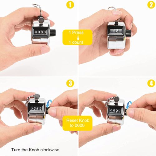 Digital Hand Tally Counter 4 Digit Numbers
