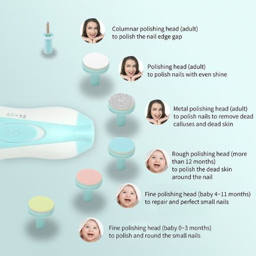 6-In-1 Electric Nail Trimmer Set For Your Little Ones