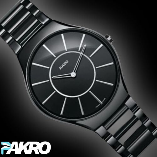 Ceramic Round Steeliness Steel Best Unisex Watch - Black & White