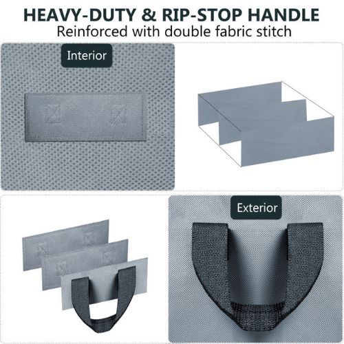 High-Quality Large Grey Foldable Storage Bag