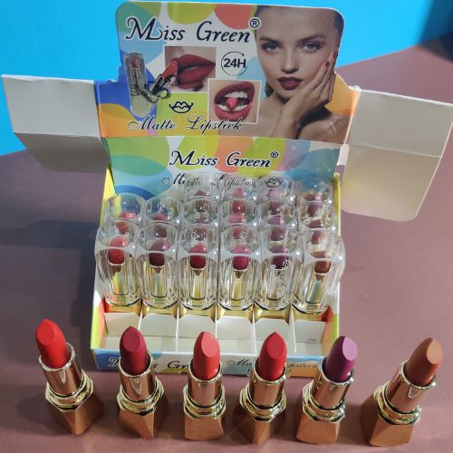 Kiss Me & Miss Green Branded Waterproof Matte Lipsticks
