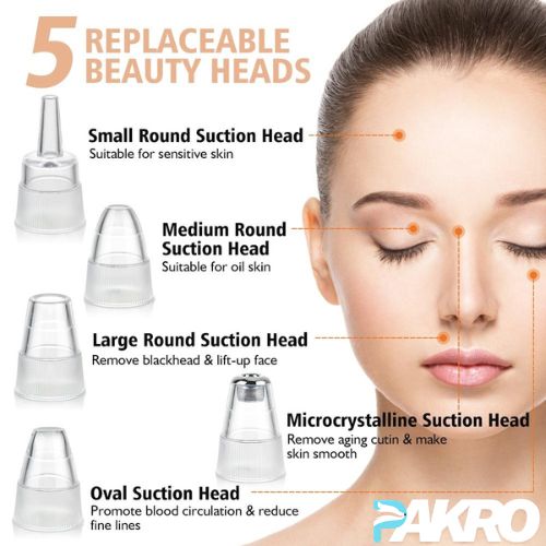 5 in 1 Electric Blackhead Removal Machine - Face Pore Cleaner