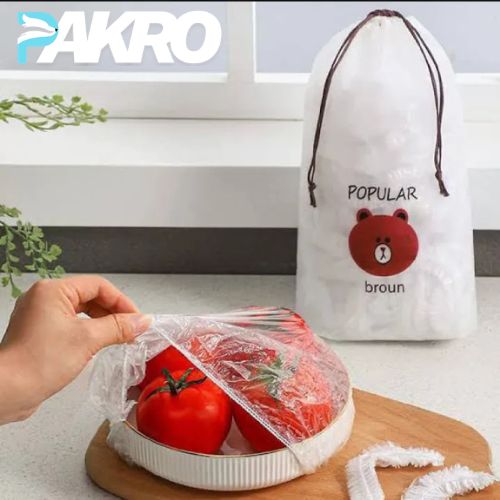 100 Pcs Disposable Elastic Food Cover Sheets