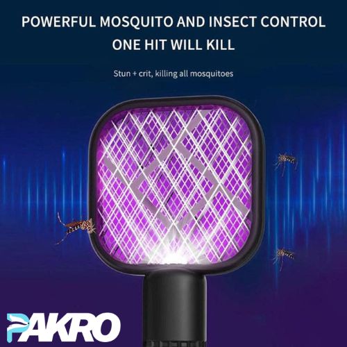 USB Mosquito Killer Racket With UV Light For Home Office Use
