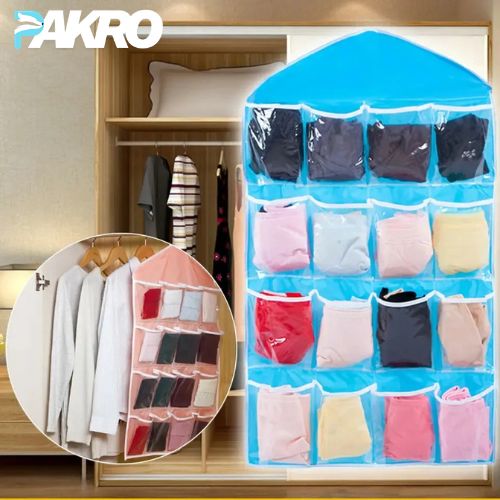 16 Pockets Universal Cupboard Hanging Storage Organizer