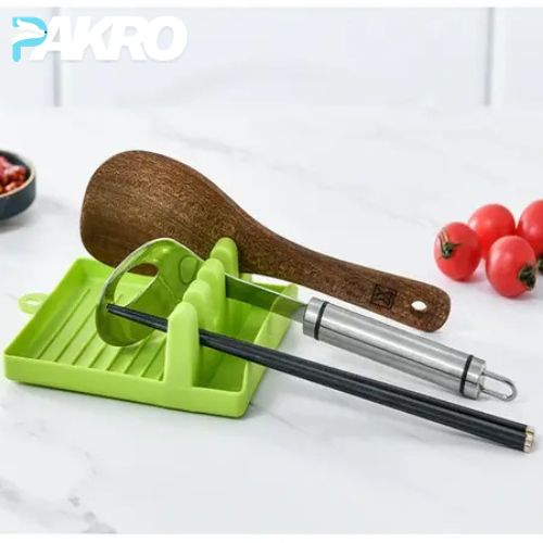 4 Step Spoon Holder for Kitchen Utensils - Pot Lid Holder Stand for Kitchen