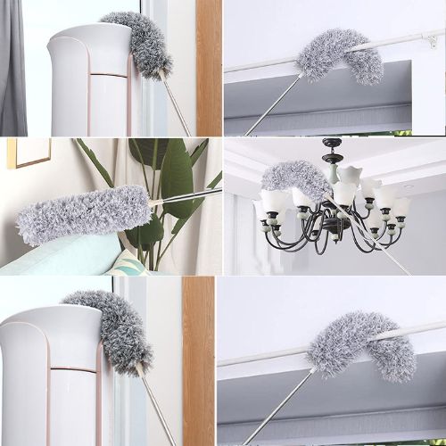 Extendable Microfiber Duster With Extra Long 100 inches Telescopic Pole