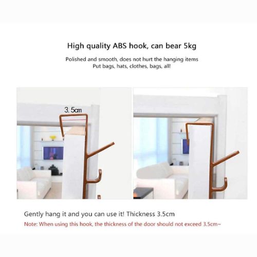 High quality Vertical Plastic Over the Door Hook Hanger