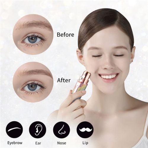 2 in 1 Electric Eyebrow Trimmer and Hair Removal Machine