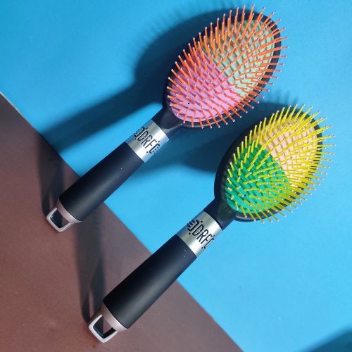 Hair Brush, Paddle Brush with Cushion Base, Soft Nylon Bristles With Ball Tipped