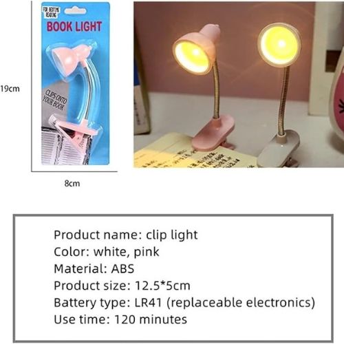 Mini Book Light with Clip – Portable LED Reading Lamp