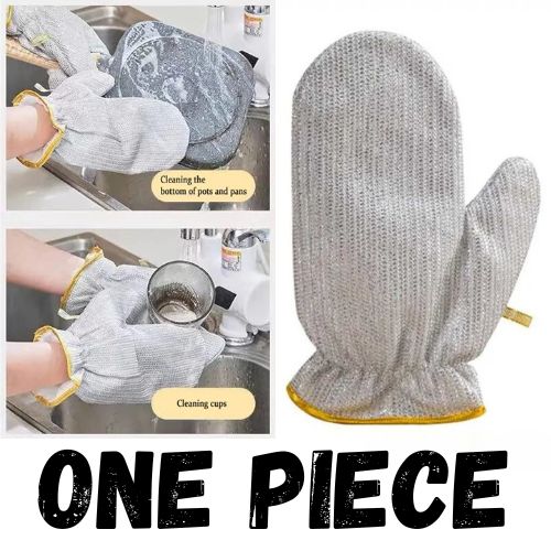 Steel Wire Water Proof Dishwashing Glove - Multipurpose Anti Swiss Cleaning Rag