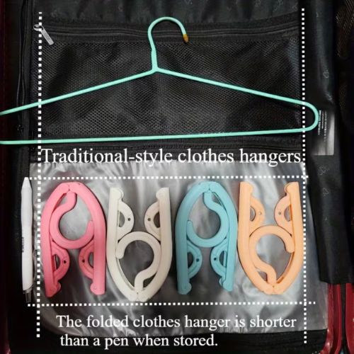 Foldable Clothes Hanger with a Compact Design - Anti-Slip Functionality