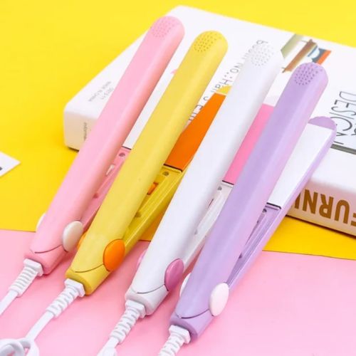 Mini Hair Straightener Student Crystal Flat Iron Bangs Straight Hair Curler Fashion