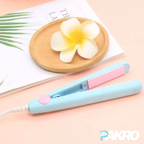 Portable Electric Hair Straightener - Mini Hair Curling Iron Machine