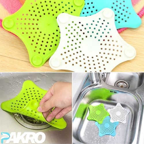 Star Silicone Drain Filter – Kitchen & Bathroom Sink Strainer