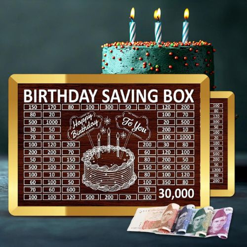 Birthday Saving Box – 30,000 Target Money Challenge