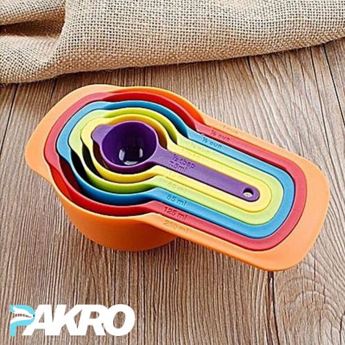 Pack of 6 pcs Measuring Cups and Spoons Set