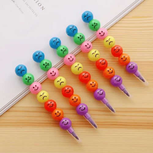 Cute Multicolor 12 Pcs Pencil Set - Perfect Gift for Kids and Students!