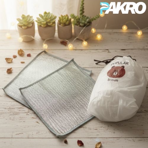 Combo Deal – 2 Pcs Metal Wire Cleaning Cloths with 100 Pcs Food Covers