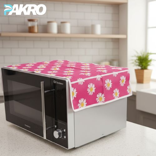 Microwave Oven Cover With Storage Pockets