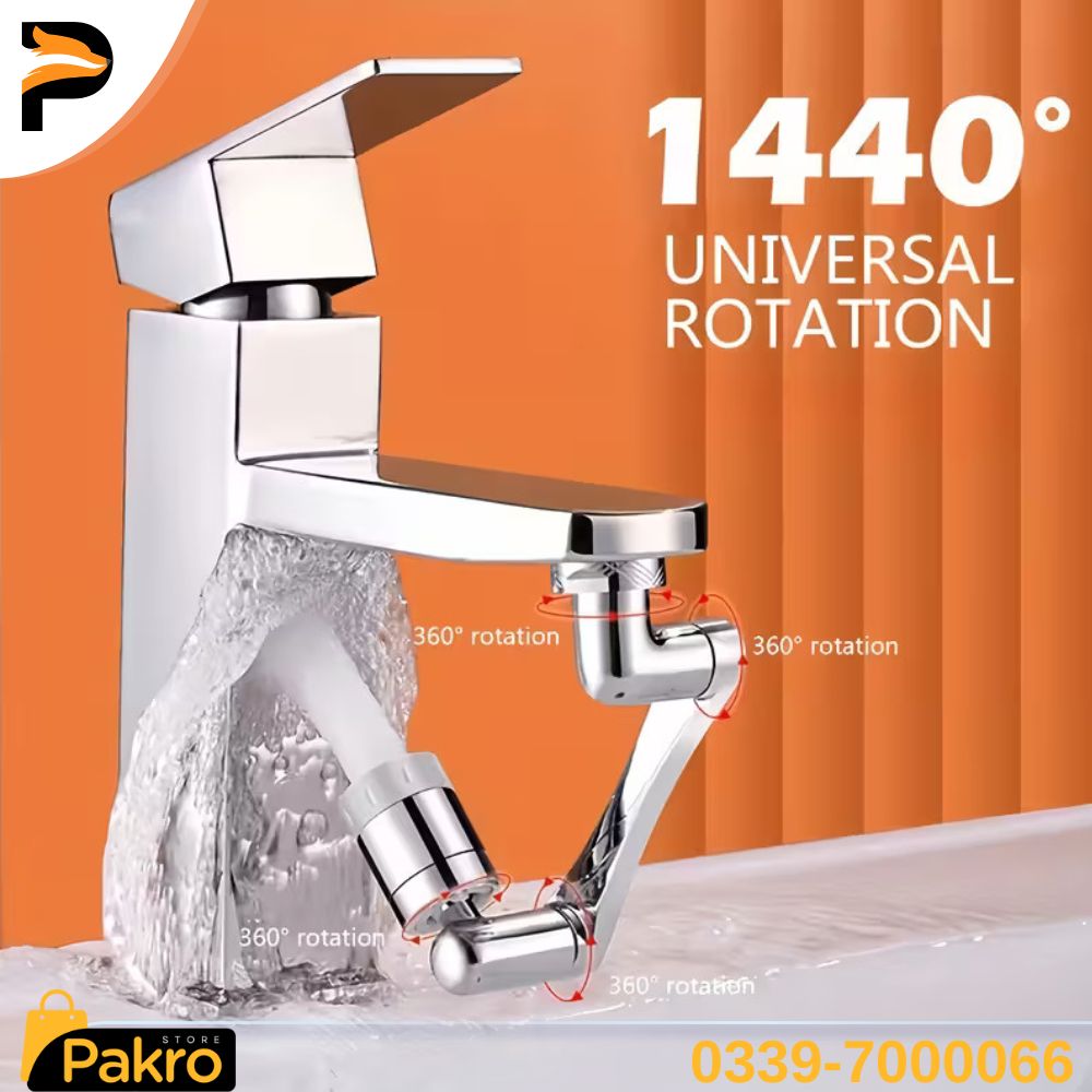Rotatable Kitchen & Bathroom Washbasin Tap - Water Saving Bubbler Nozzle
