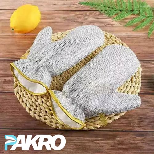 Steel Wire Water Proof Dishwashing Glove - Multipurpose Anti Swiss Cleaning Rag
