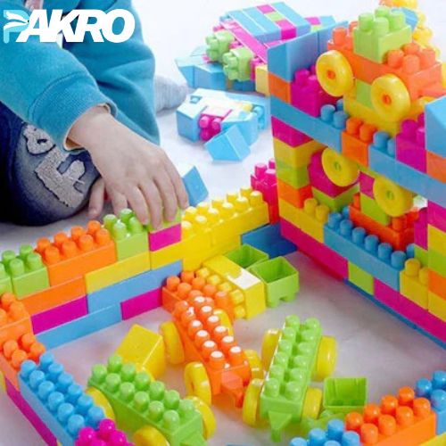Large Size Building Blocks for Kids, Puzzle, DIY Toys 60 Pcs