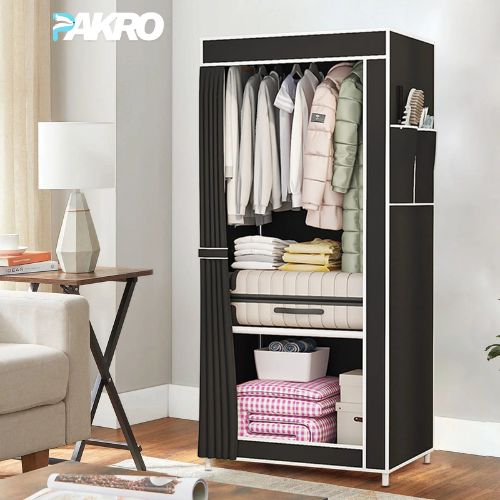 Heavy-Duty Portable Single Fabric Wardrobe