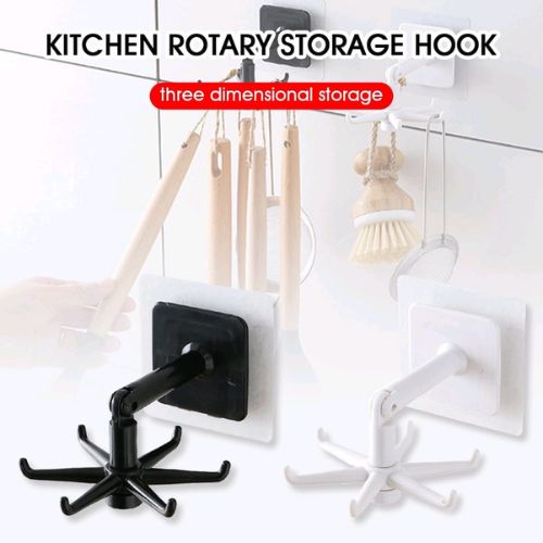 360 Degrees Self-Adhesive Hook Kitchen & Bathroom Storage