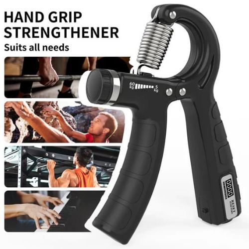 Adjustable Exerciser Hand Gripper With Counter Strengthener