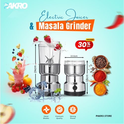 2 In 1 Electric Grinder Mixer & Blender