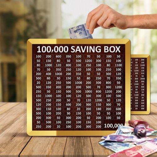 100,000 PKR Wooden Money Saving Box | Cash Challenge Tracker