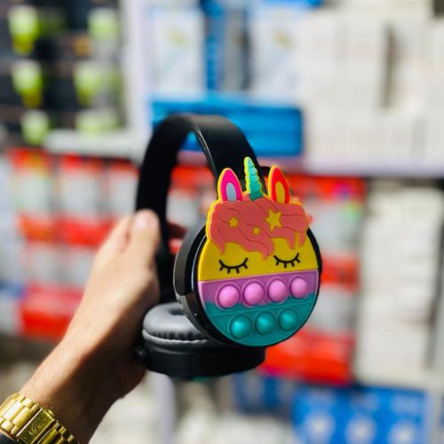 Wireless Bluetooth Headphones for Boys & Girls Fidget Bubbles Cute Gaming Headset