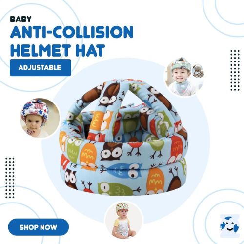 Baby Crawling Walking Safety Helmet | Child Head Protection Cap