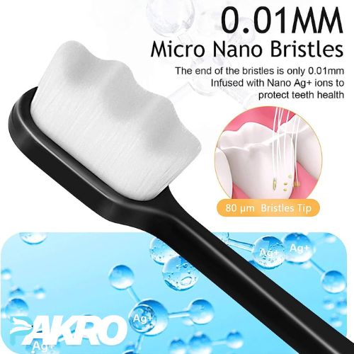 Adult Nano Toothbrush Ultra Soft Toothbrush with Micro Bristles