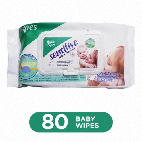 Ultra-Soft Sensitive Baby Wipes — Pure Water-Based & Dermatologist-Tested Care