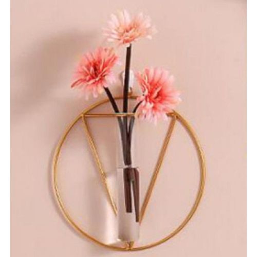 Golden Decorative Vase - 1 Pc Beautiful Mirror Design