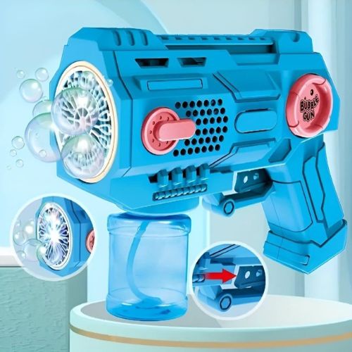 Electric Lighting Music Fully Automatic Bubble Gun
