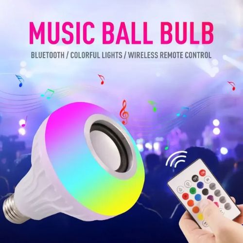 LED Music Bulb with Built-in Bluetooth Speaker – Colorful RGB Light