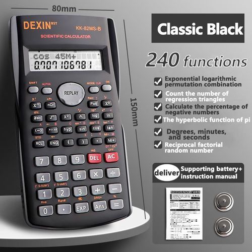 Scientific Calculator -  240 Functions and New Multi Color Calculator