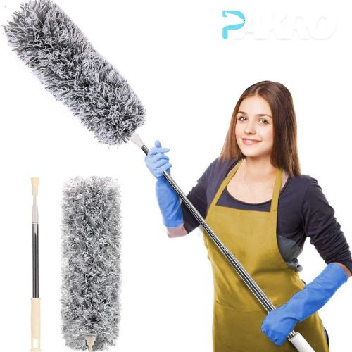 Extendable Microfiber Duster With Extra Long 100 inches Telescopic Pole
